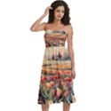 Knee-Length Strapless Bra Top Dress 
