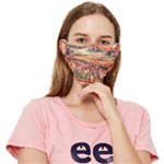 Tulips Field Tree Fitted Cloth Face Mask (Adult)