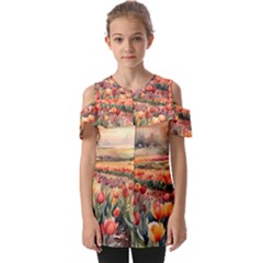 Fold Over Open Sleeve Top 