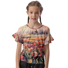 Kids  Cut Out Flutter Sleeves 