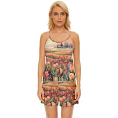 Satin Pajama Short Set 