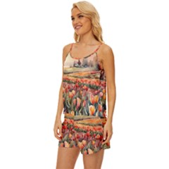 Satin Pajama Short Set 