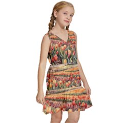 Kids  Sleeveless Tiered Mini Dress 