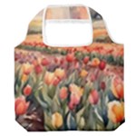 Tulips Field Tree Premium Foldable Grocery Recycle Bag