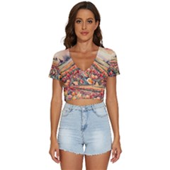 V-Neck Crop Top 