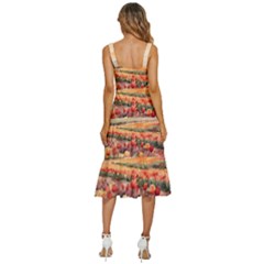 Women s Sleeveless Corset Midi Dress 