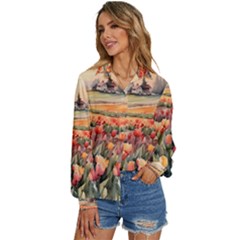 Women s Long Sleeve Button Up Shirt 