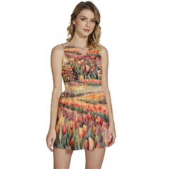 Sleeveless High Waist Mini Dress 