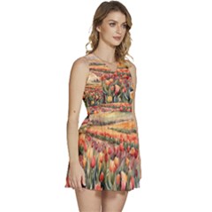 Sleeveless High Waist Mini Dress 