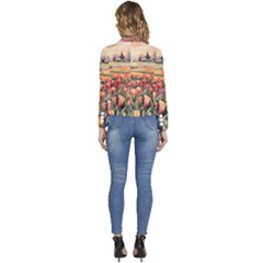 Women s Long Sleeve Revers Collar Cropped Jacket 