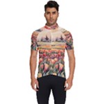 Tulips Field Tree Men s Short Sleeve Cycling Jersey