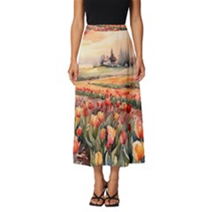 Classic Midi Chiffon Skirt 