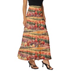 Tiered Ruffle Maxi Skirt 