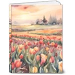 Tulips Field Tree 6  x 8  Hardcover Notebook