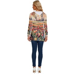 Long Sleeve Drawstring Hooded Top 