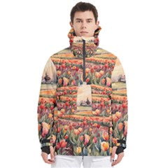 Men s Pullover Zip Ski and Snowboard Waterproof Breathable Jacket 