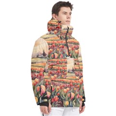 Men s Pullover Zip Ski and Snowboard Waterproof Breathable Jacket 