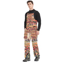 Men s Side Zip Front Pouch Ski And Snowboard Bib Pants	 