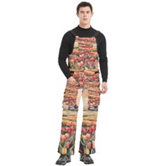 Men s Side Zip Front Pouch Ski And Snowboard Bib Pants	 