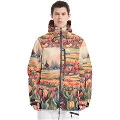 Men s Multi Pockets Zip Ski and Snowboard Waterproof Breathable Jacket 