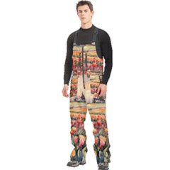 Men s Front Zip Ski And Snowboard Bib Pants 