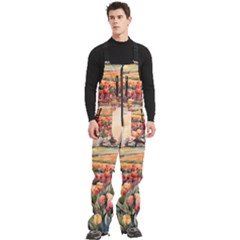 Men s Front Zip Ski And Snowboard Bib Pants 