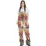 Tulips Field Tree Women s Front Zip Ski And Snowboard Bib Pants