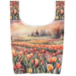 Tulips Field Tree Foldable Shopping Bag