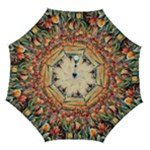 Tulips Field Tree Automatic Folding Umbrella with Case (Medium)
