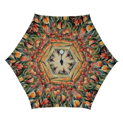 Tulips Field Tree Automatic Folding Umbrella with Case (Small) from ArtsNow.com