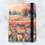Tulips Field Tree Microfiber PU Leather Passport Holder