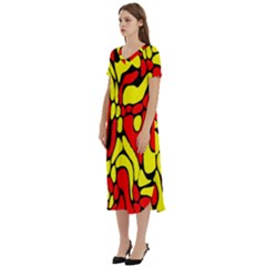 T-Shirt Midi Dress With Pockets 