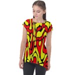 RBY 127 Cap Sleeve High Low Top