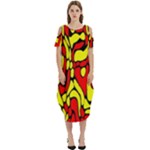 RBY 127 Cold Shoulder Loose Fit Dress With Pockets