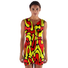 Wrap Front Bodycon Dress 