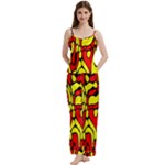 RBY 127 Spaghetti Top Long Pants Satin Pajamas Set