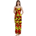 Spaghetti Top Long Pants Satin Pajamas Set 