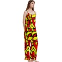 Spaghetti Top Long Pants Satin Pajamas Set 