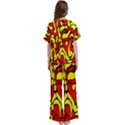 Short Sleeve Long Pants Satin Pajamas Set 
