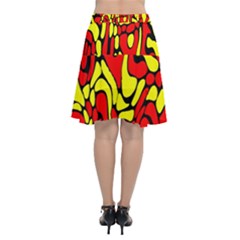 Chiffon Wrap Front Skirt 