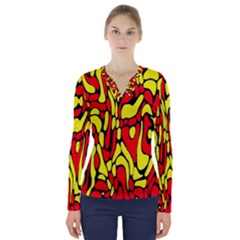 V-Neck Long Sleeve Top 