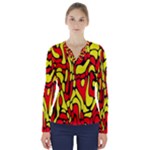 RBY 127 V-Neck Long Sleeve Top