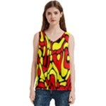 RBY 127 Women s V-Neck Sleeveless Satin Top