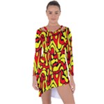 RBY 127 Asymmetric Cut-Out Shift Dress