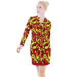 RBY 127 Button Long Sleeve Dress