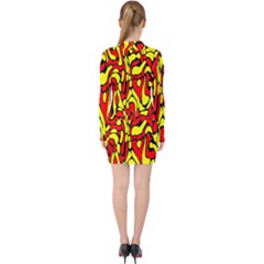 V-neck Bodycon Long Sleeve Dress 