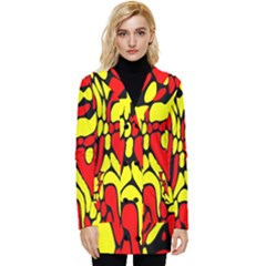 Button Up Hooded Coat  