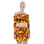 RBY 127 Off Shoulder Top with Mini Skirt Set