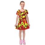 RBY 127 Kids  Short Sleeve Velvet Dress