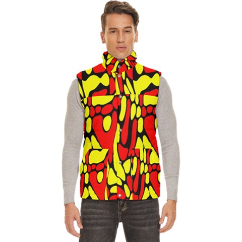 RBY 127 Men s High Neck Button Up Puffer Vest from ArtsNow.com